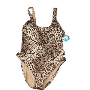 Decree Women's Animal Print One Piece Swimsuit  Sizes XXL New